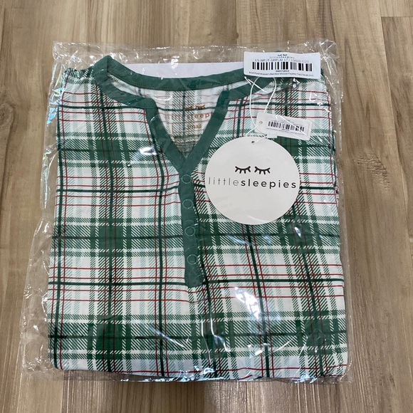 Little Sleepies Other - 🎄 Little Sleepies Noel Plaid Small Women’s Long Sleeve Pajama Top